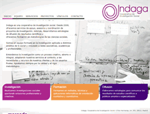 Tablet Screenshot of indaga.org